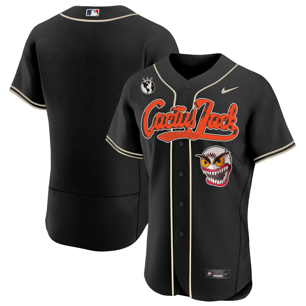 Men’s Houston Cactus Jack Flex Base Jersey – Stitched