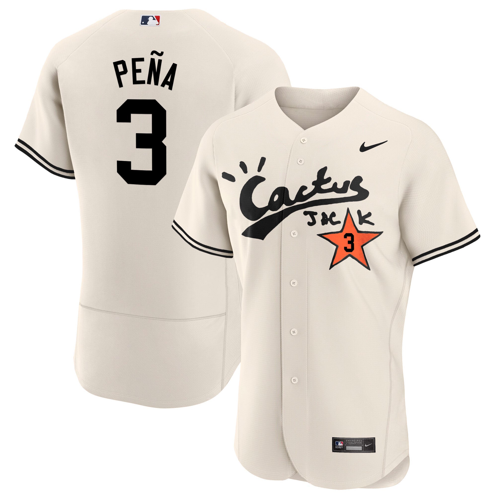 Men’s Houston Cactus Jack Flex Base Jersey V2 – Stitched