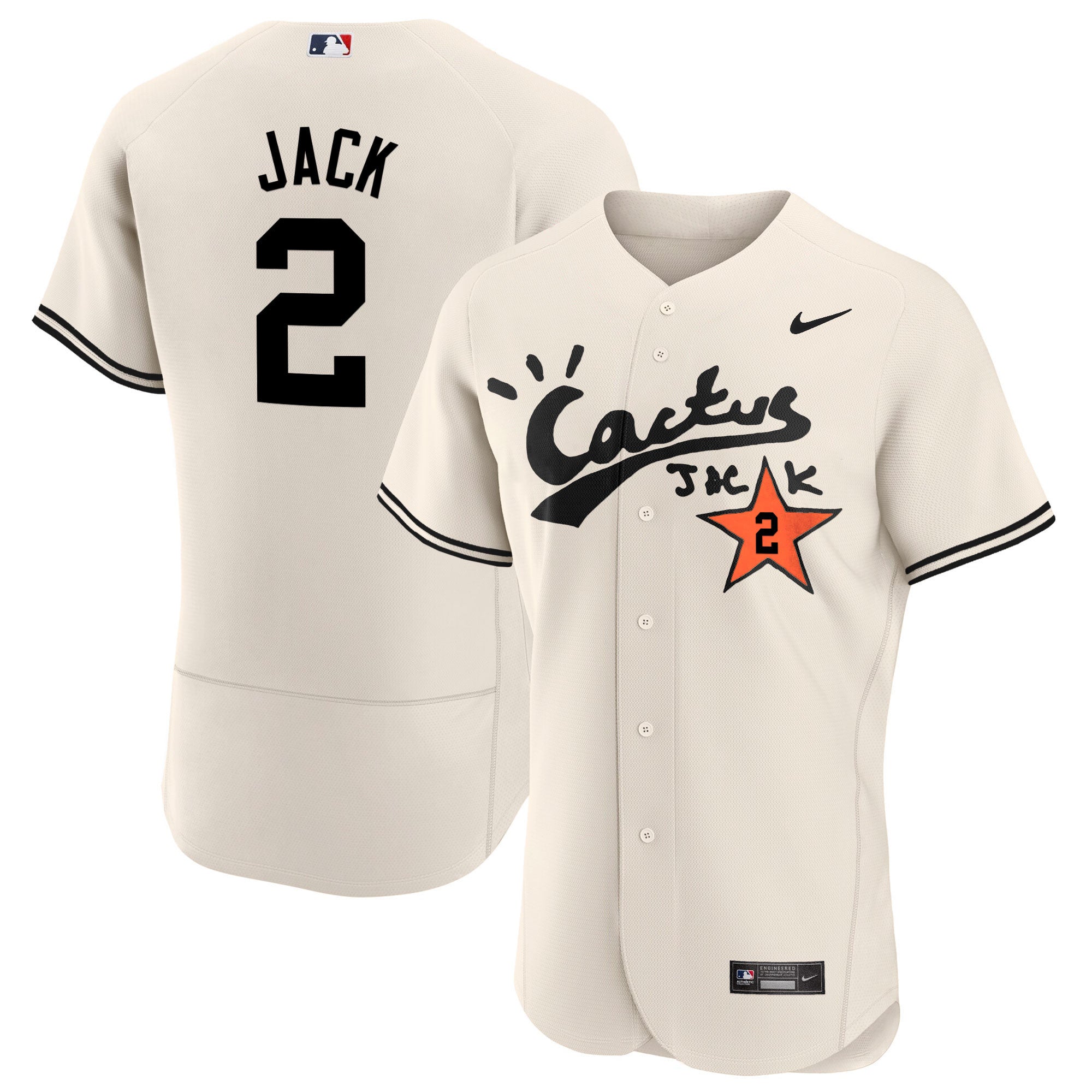 Men’s Houston Cactus Jack Flex Base Jersey V2 – Stitched
