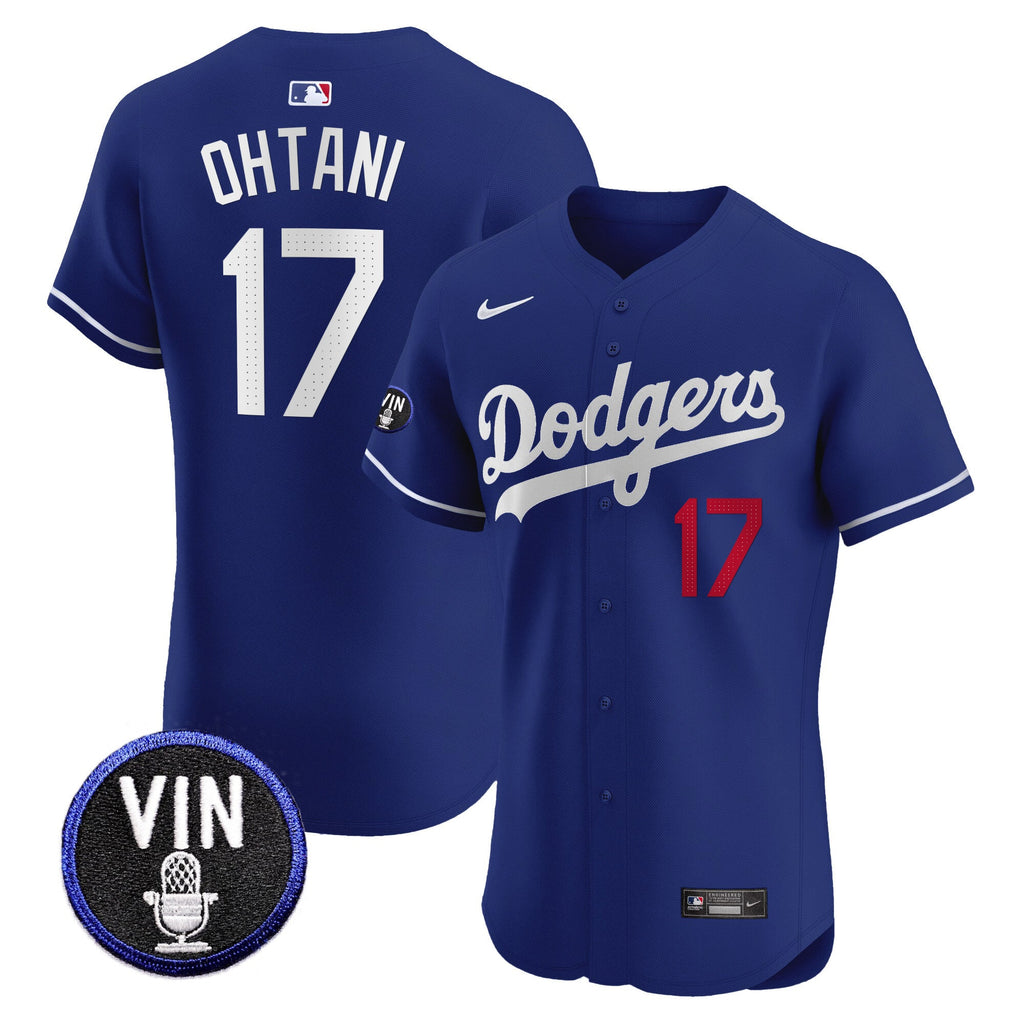 Men’s Vin Scully Patch Vapor Premier Elite Jersey