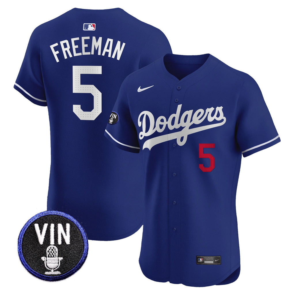 Men’s Vin Scully Patch Vapor Premier Elite Jersey