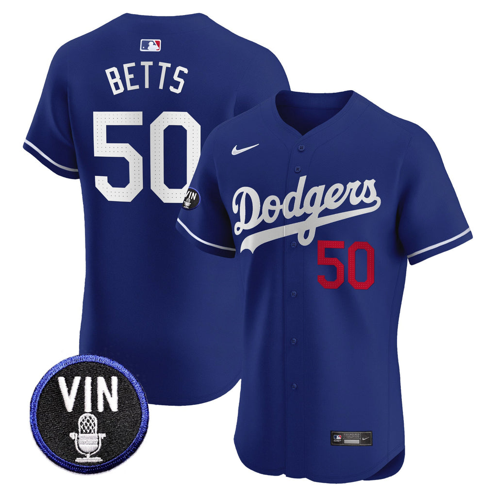 Men’s Vin Scully Patch Vapor Premier Elite Jersey