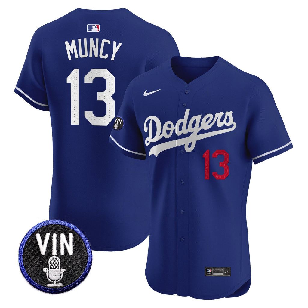 Men’s Vin Scully Patch Vapor Premier Elite Jersey