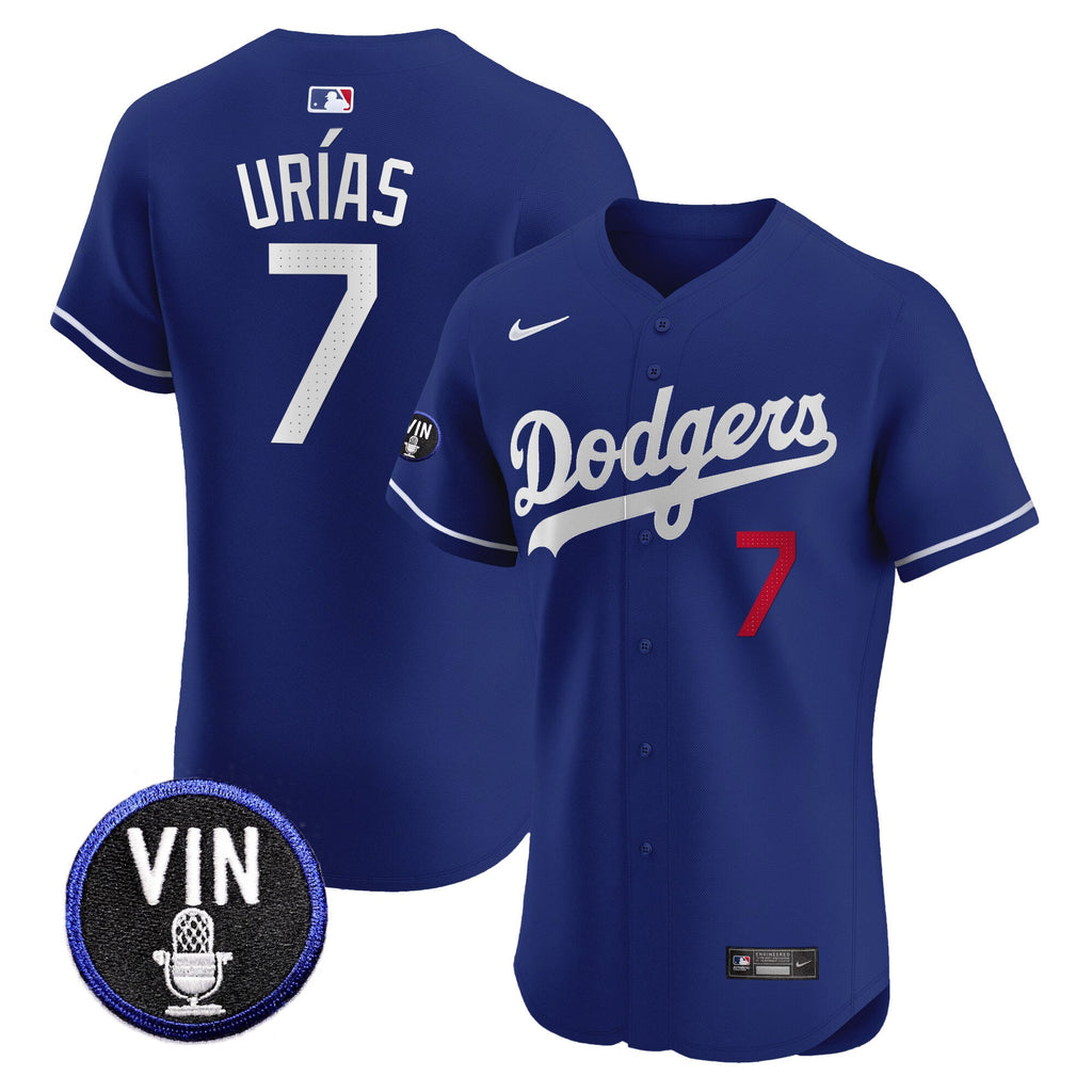 Men’s Vin Scully Patch Vapor Premier Elite Jersey