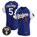 Men’s Vin Scully Patch Gold Trim Vapor Premier Elite Jersey