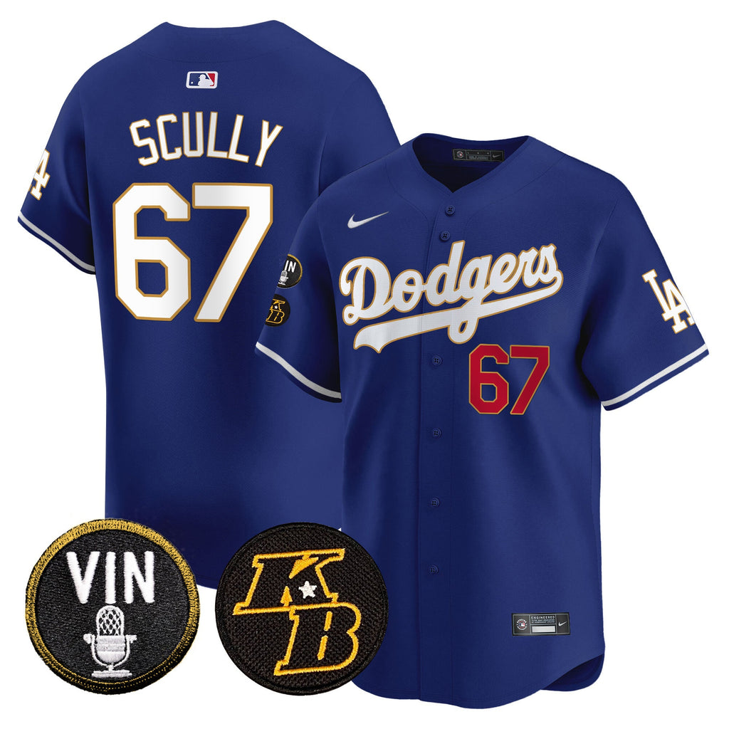 Men’s Vin & Kobe Patch Gold Trim Vapor Premier Limited Jersey