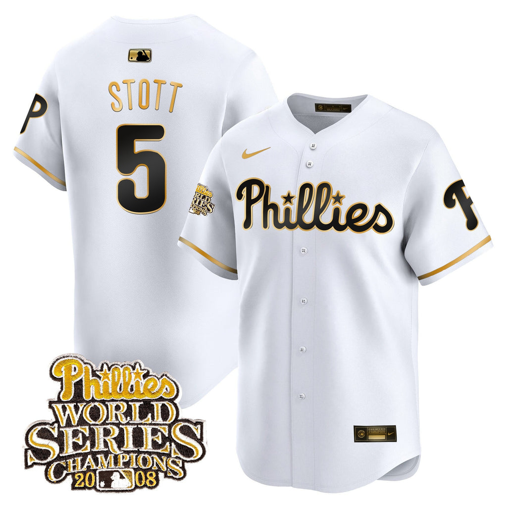 Men’s 2008 World Series Champions Patch Vapor Premier Limited Jersey