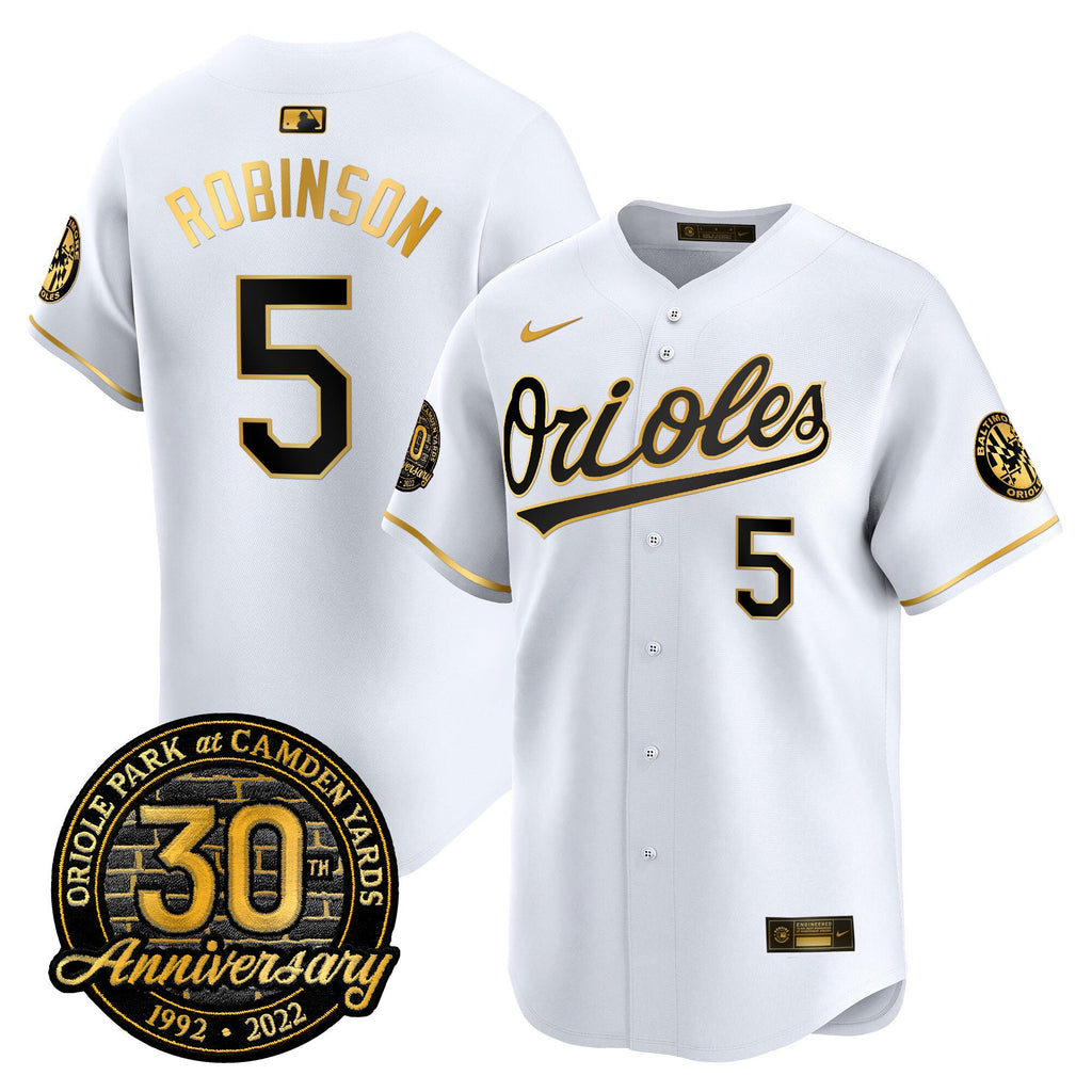 Men’s Camden Yards 30th Anniversary Patch Vapor Premier Limited Jersey