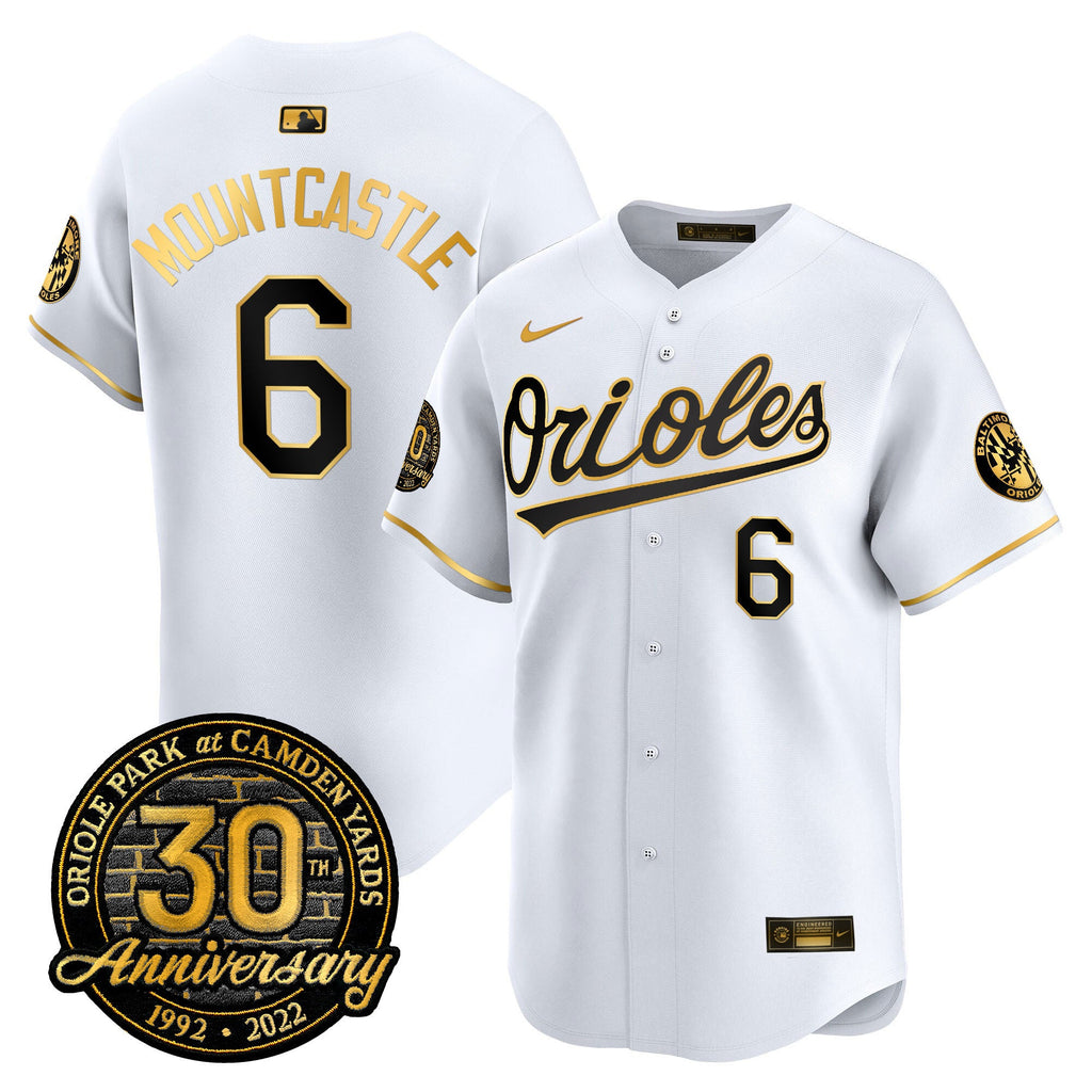 Men’s Camden Yards 30th Anniversary Patch Vapor Premier Limited Jersey
