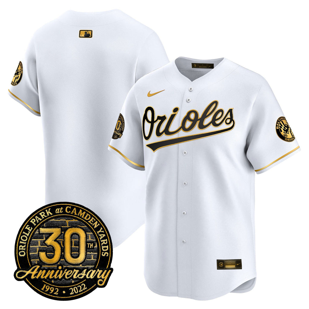 Men’s Camden Yards 30th Anniversary Patch Vapor Premier Limited Jersey