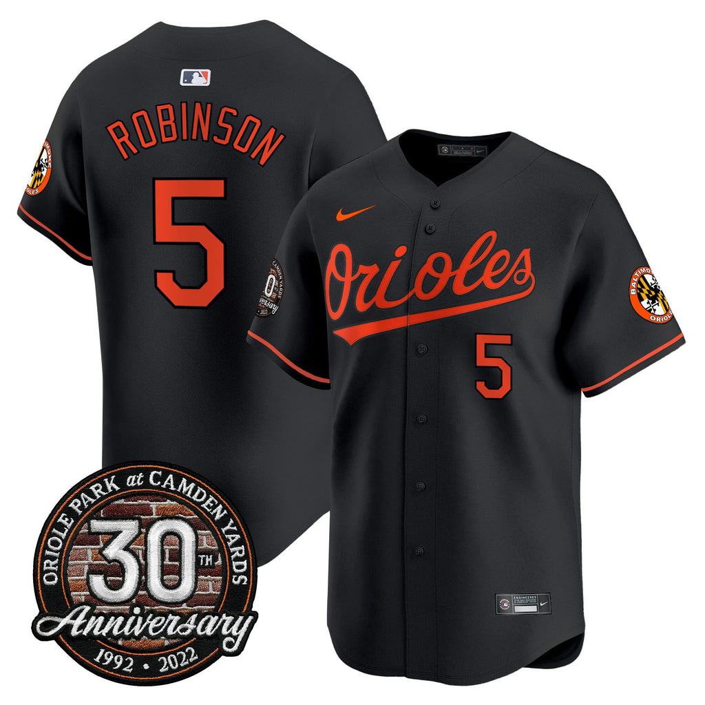 Men’s Camden Yards 30th Anniversary Patch Vapor Premier Limited Jersey