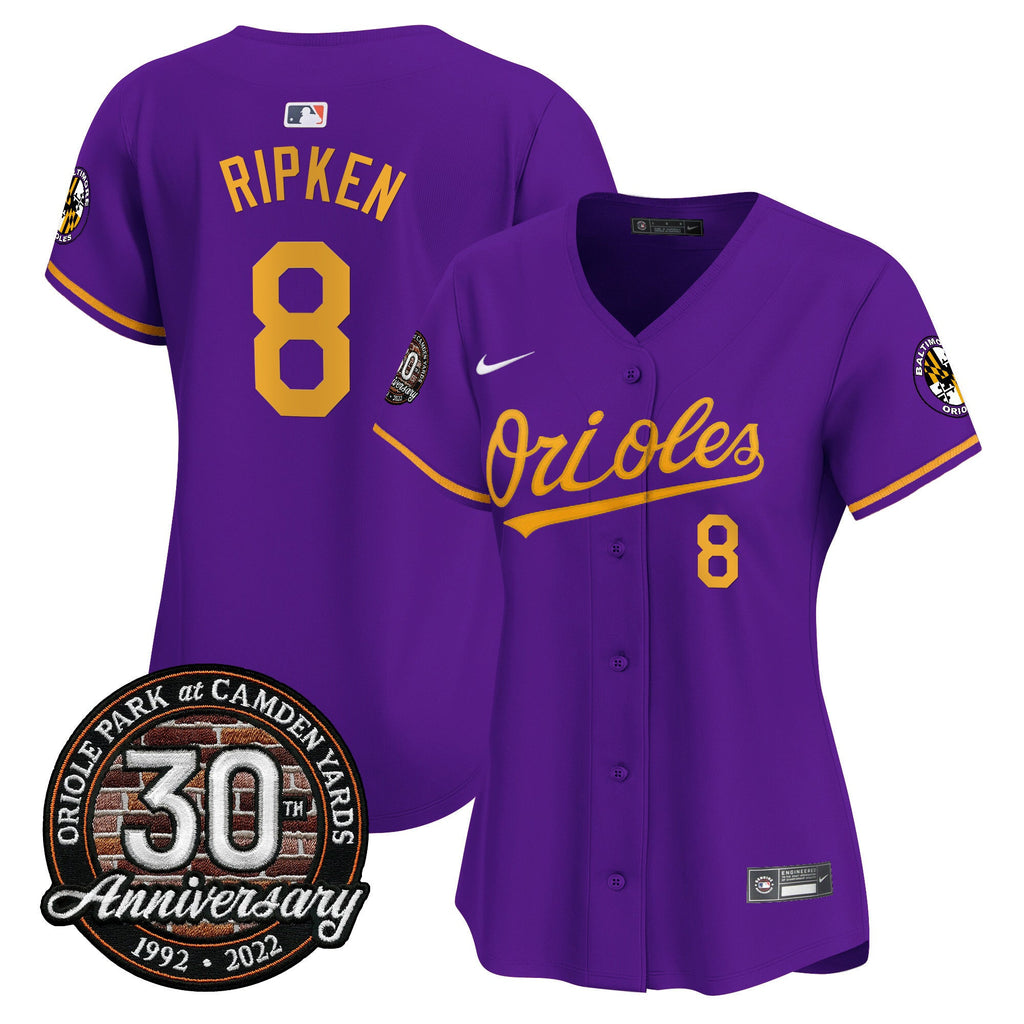 Women’s Camden Yards 30th Anniversary Patch Vapor Premier Limited Jersey