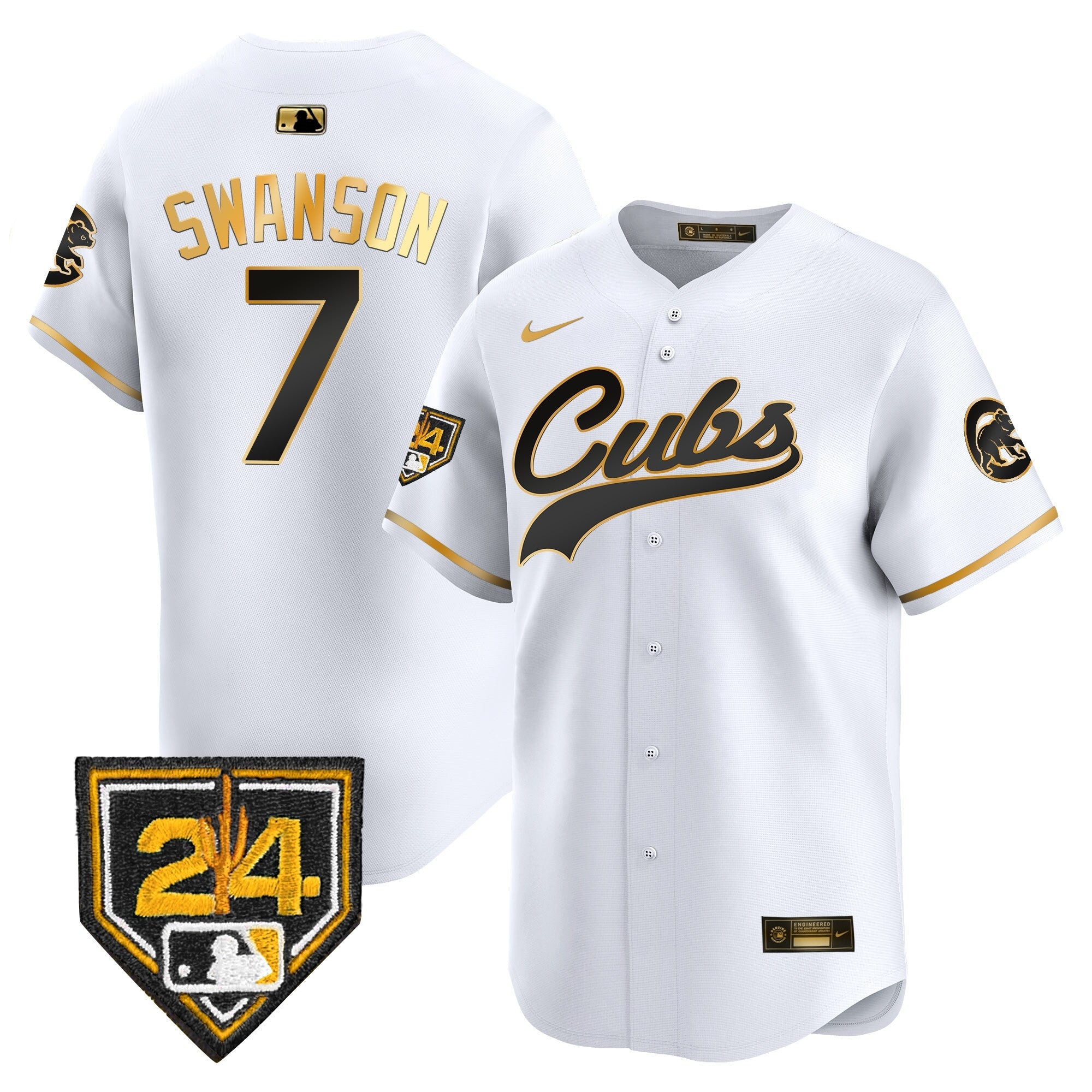 Men’s Chicago 2024 Spring Training Patch Vapor Premier Limited Jersey