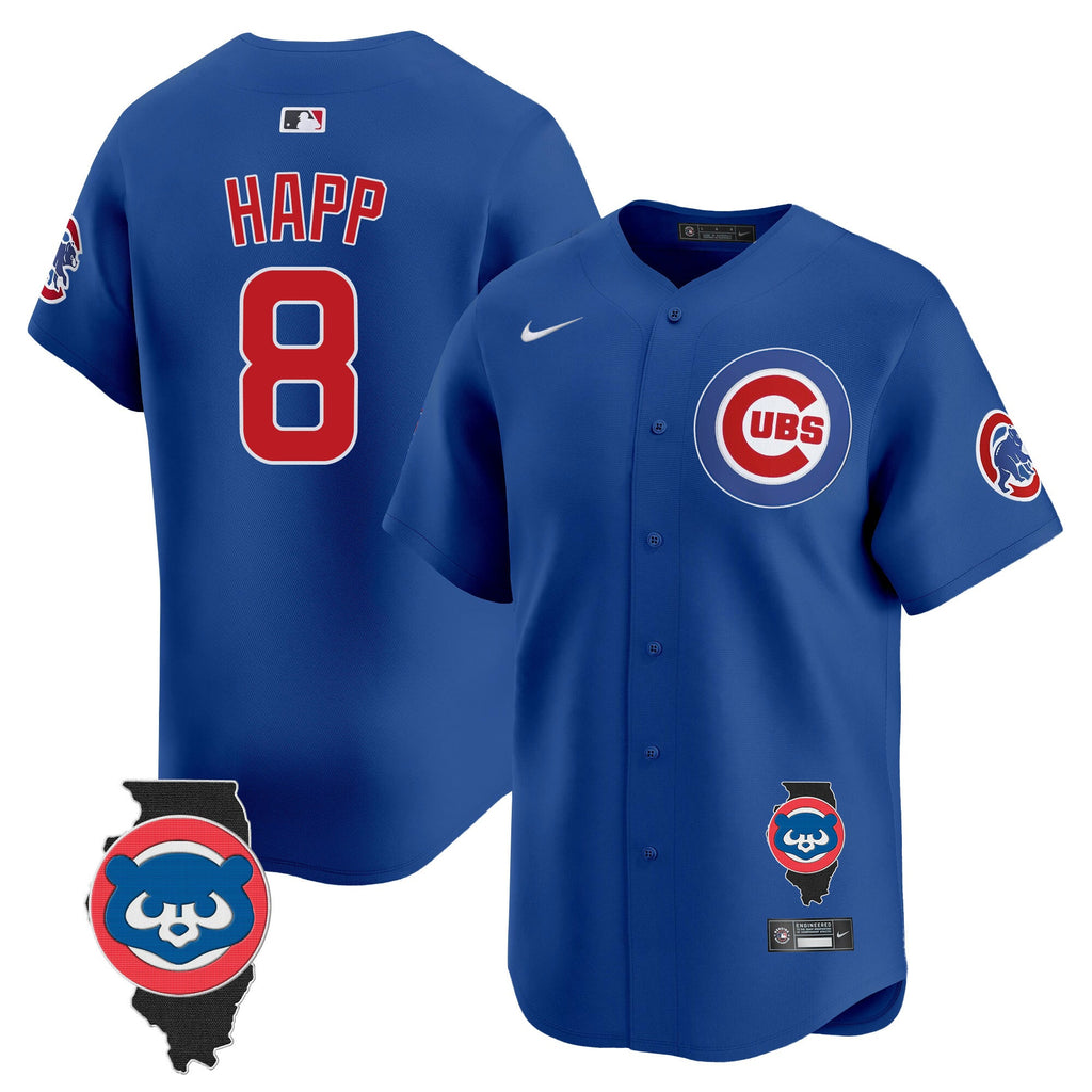 Men’s Chicago Illinois Patch Vapor Premier Limited Jersey V2
