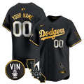 Vin & California Patch Gold Trim Vapor Premier Limited Custom Jersey