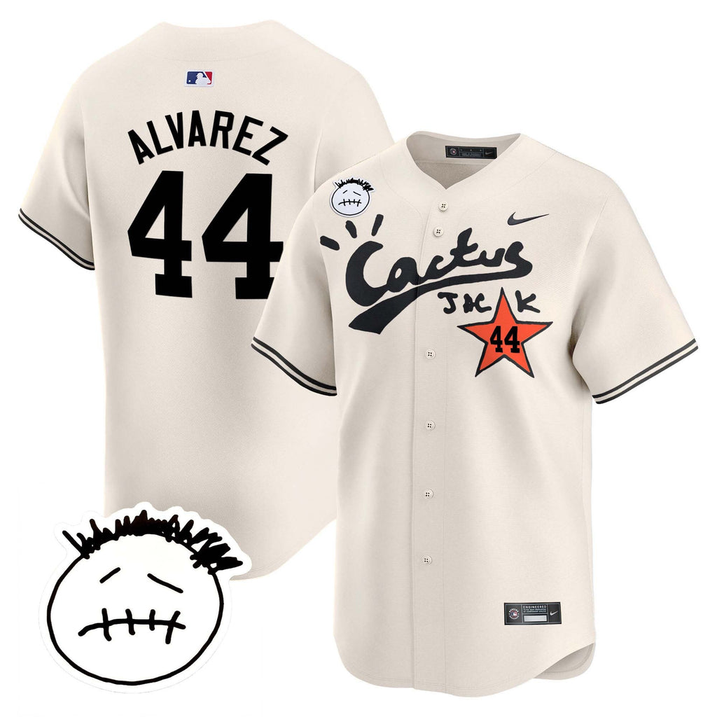 Men’s Houston Cactus Jack Patch Vapor Premier Limited Jersey V5 – Stitched