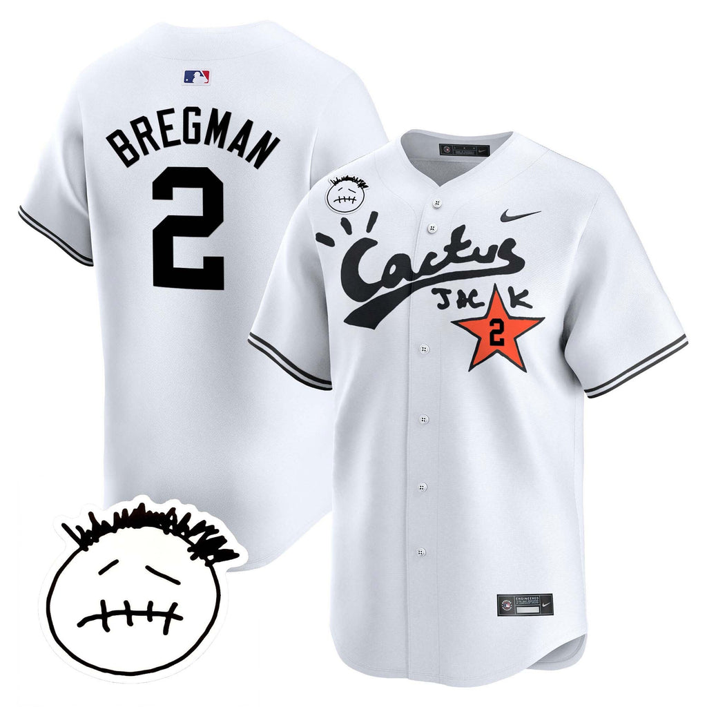 Men’s Houston Cactus Jack Patch Vapor Premier Limited Jersey V5 – Stitched