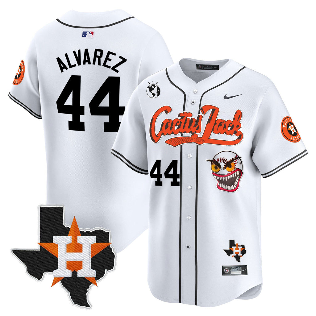 Men’s Houston Cactus Jack Patch Vapor Premier Limited Jersey V6 – Stitched