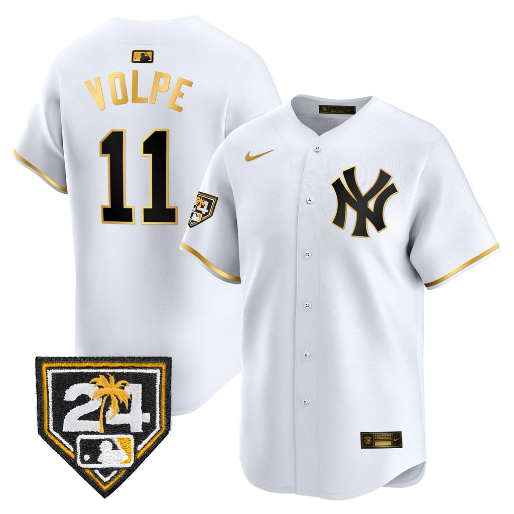 Men’s New York 2024 Spring Training Patch Vapor Premier Limited Jersey