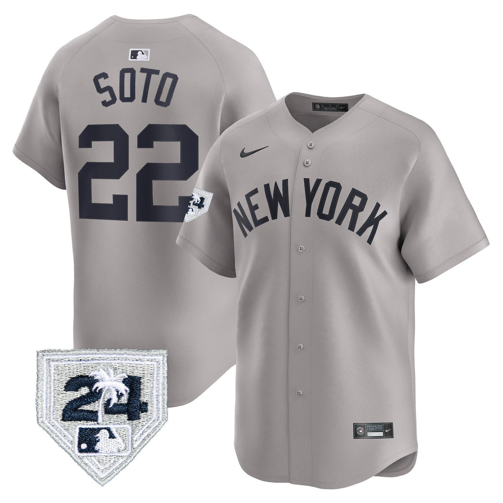 Men’s New York 2024 Spring Training Patch Vapor Premier Limited Jersey