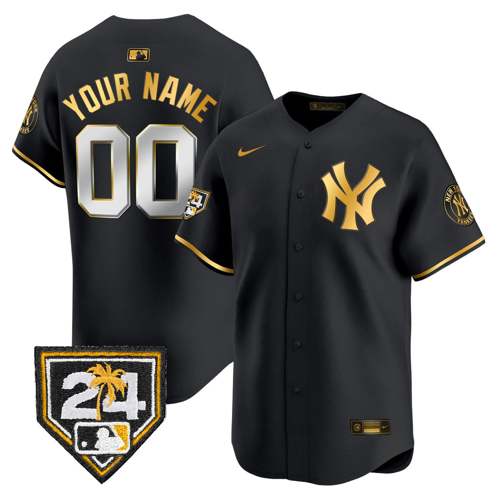 New York 2024 Spring Training Patch Vapor Premier Limited Custom Jersey V2