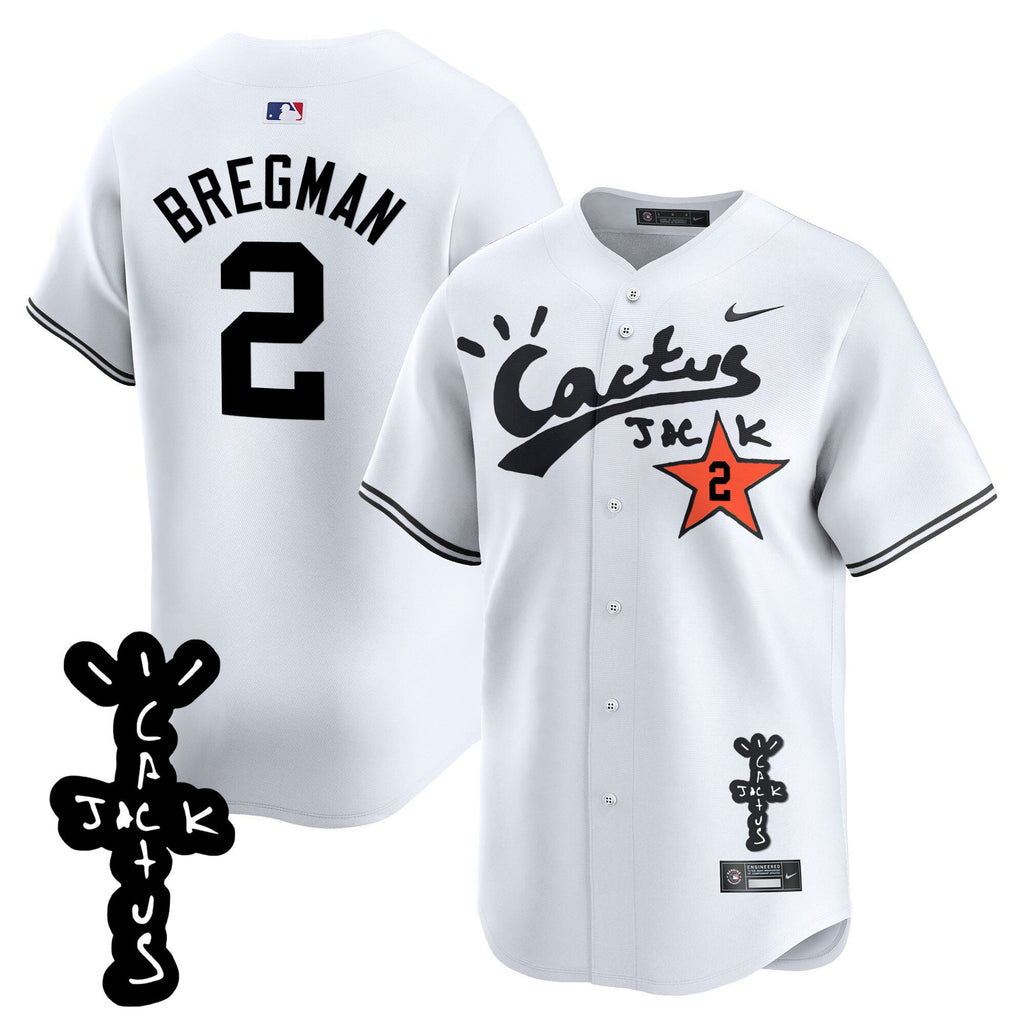 Men’s Houston Cactus Jack Patch Vapor Premier Limited Jersey V2 – Stitched