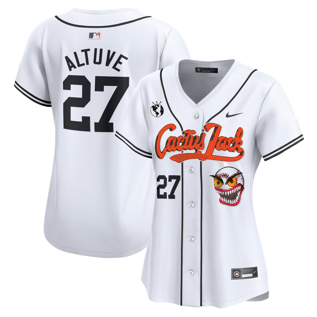 Women’s Houston Cactus Jack Vapor Premier Limited Jersey – Stitched
