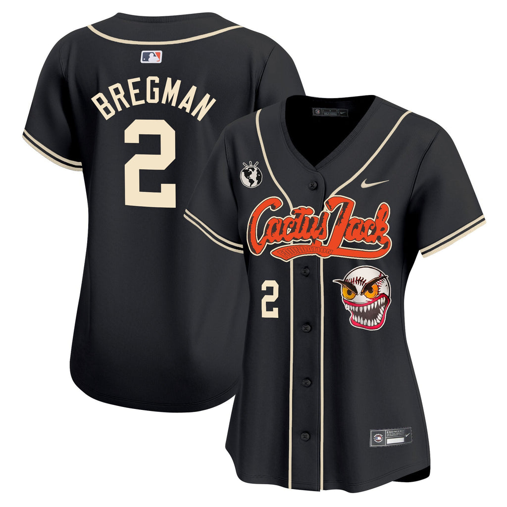 Women’s Houston Cactus Jack Vapor Premier Limited Jersey – Stitched