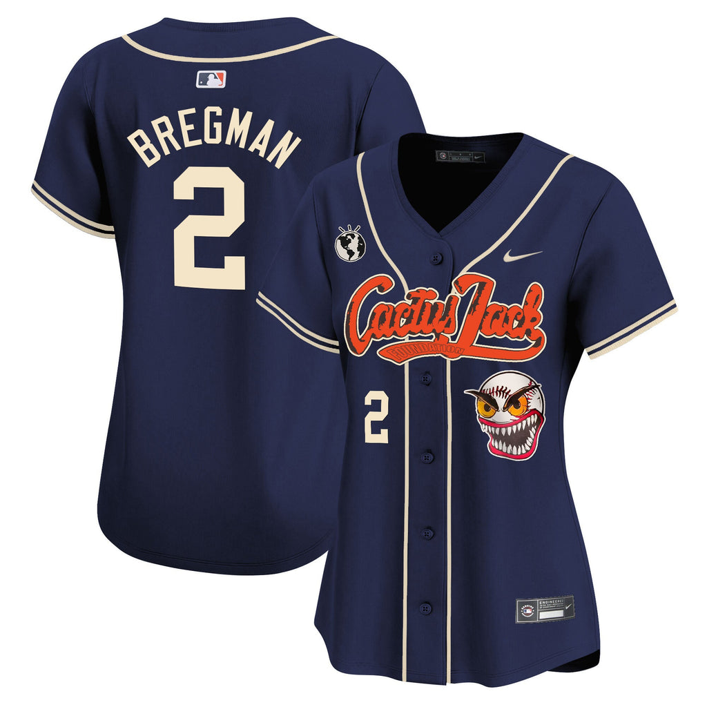 Women’s Houston Cactus Jack Vapor Premier Limited Jersey – Stitched