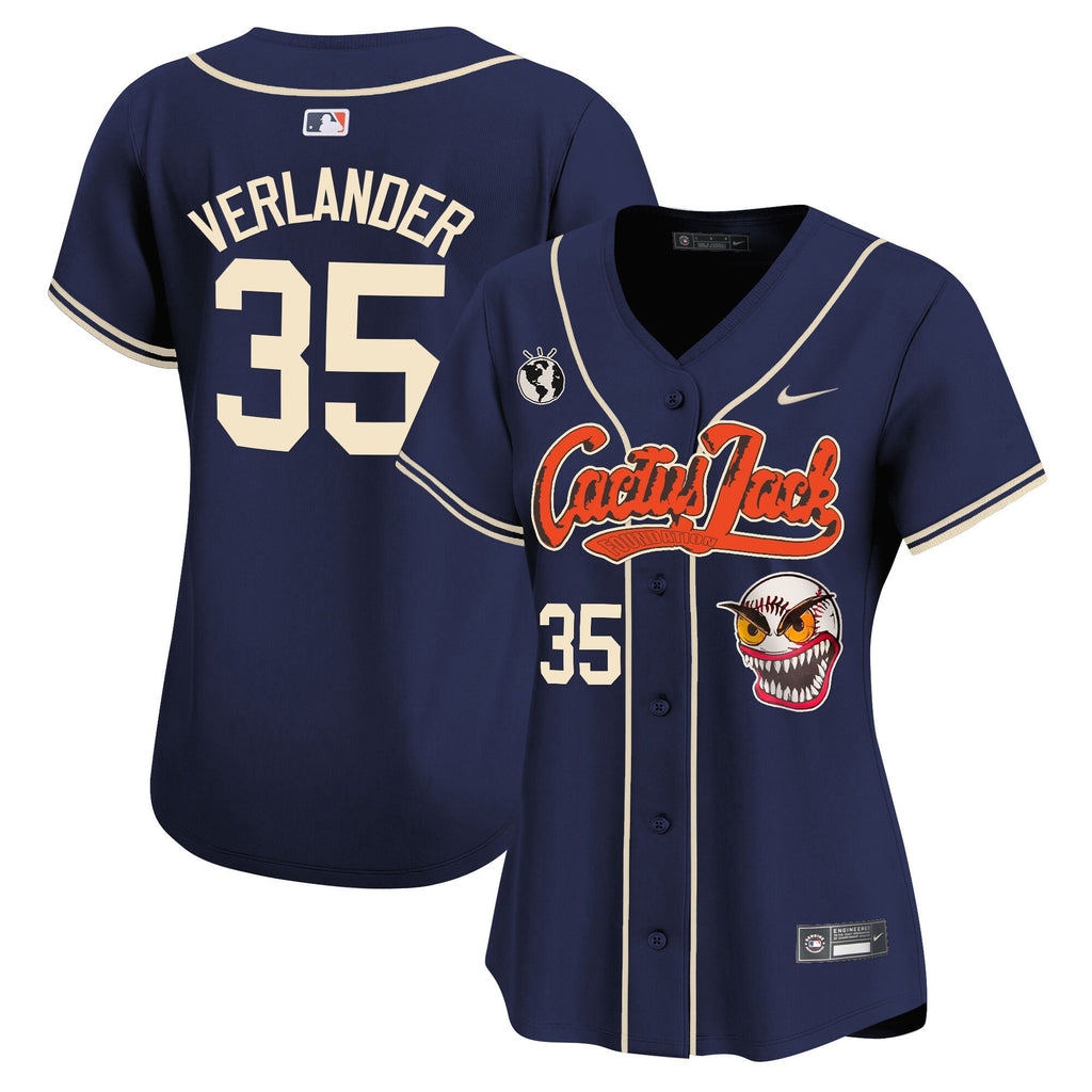 Women’s Houston Cactus Jack Vapor Premier Limited Jersey – Stitched