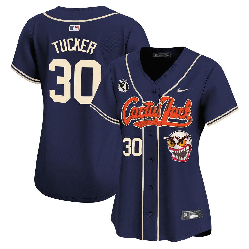 Women’s Houston Cactus Jack Vapor Premier Limited Jersey – Stitched