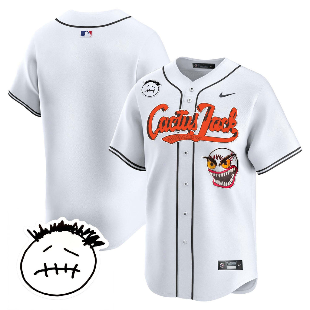 Men’s Houston Cactus Jack Patch Vapor Premier Limited Jersey V3 – Stitched