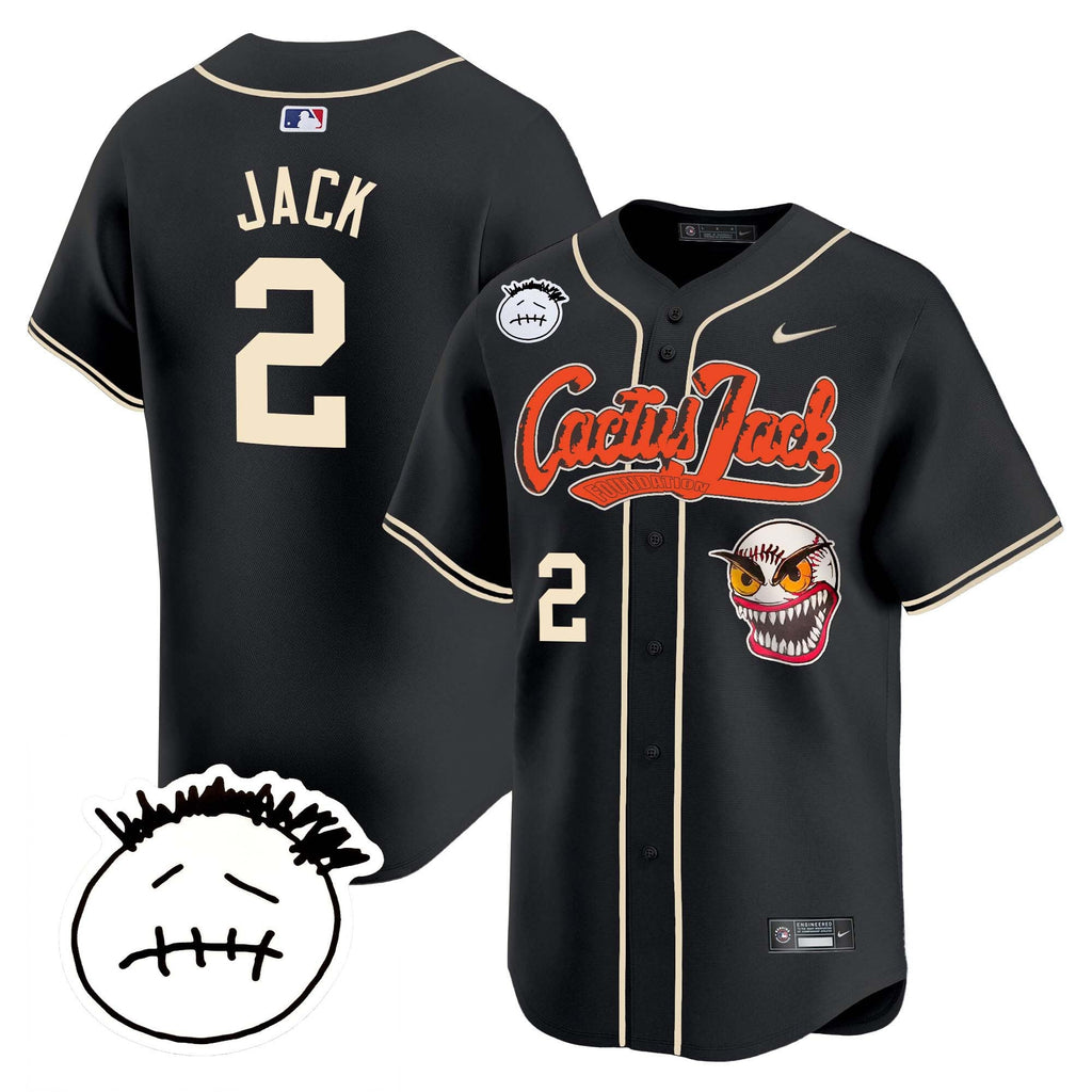 Men’s Houston Cactus Jack Patch Vapor Premier Limited Jersey V3 – Stitched