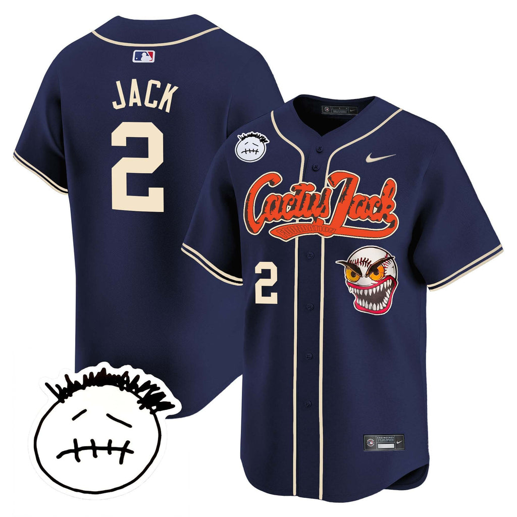 Men’s Houston Cactus Jack Patch Vapor Premier Limited Jersey V3 – Stitched
