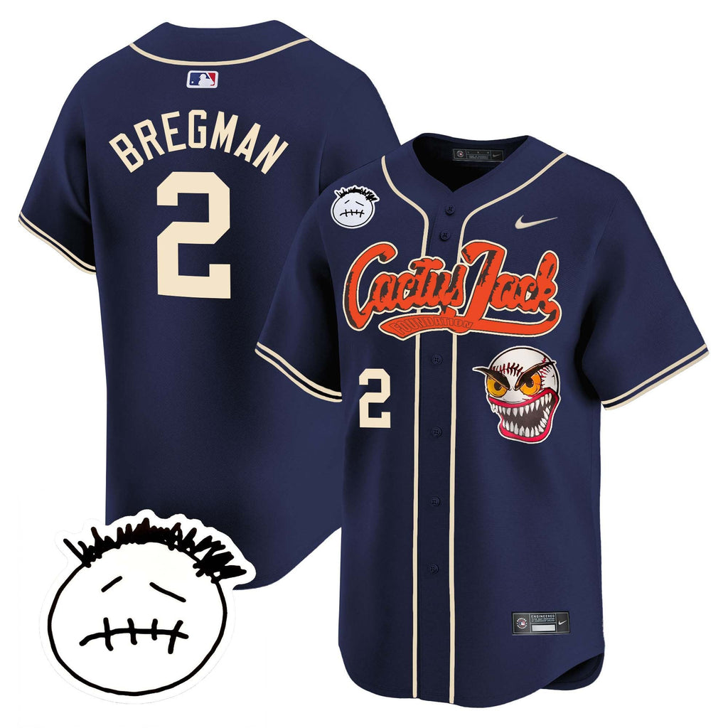 Men’s Houston Cactus Jack Patch Vapor Premier Limited Jersey V3 – Stitched