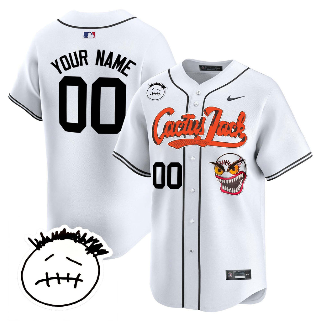 Houston Cactus Jack Patch Vapor Premier Limited Custom Jersey V3 – Stitched