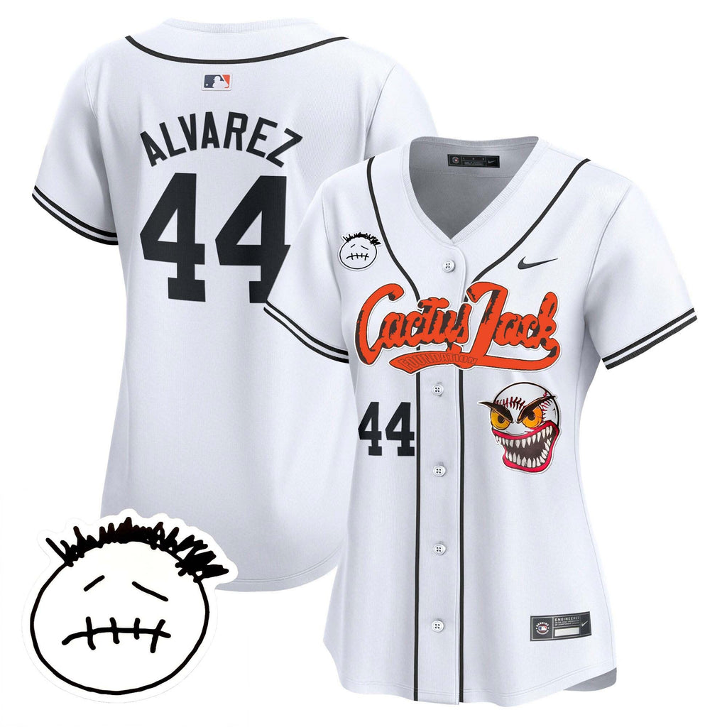 Women’s Houston Cactus Jack Patch Vapor Premier Limited Jersey V3 – Stitched