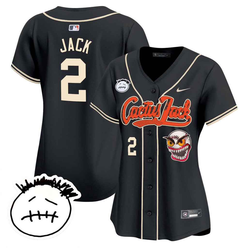 Women’s Houston Cactus Jack Patch Vapor Premier Limited Jersey V3 – Stitched
