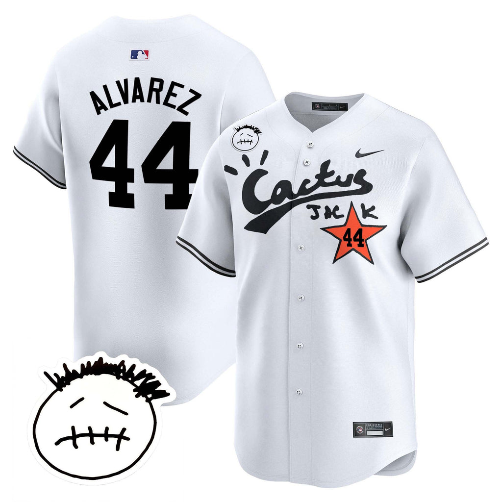 Men’s Houston Cactus Jack Patch Vapor Premier Limited Jersey V4 – Stitched