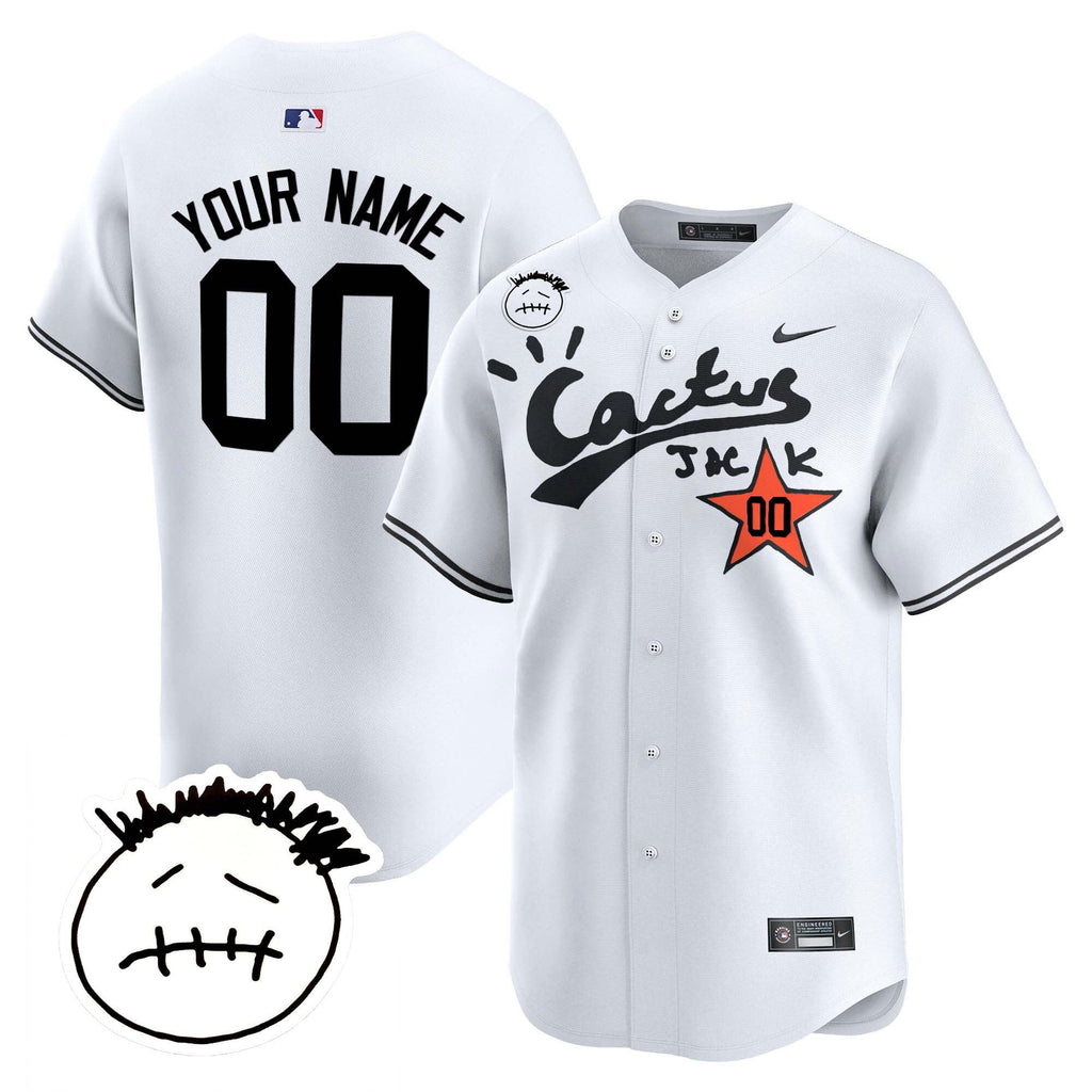 Houston Cactus Jack Patch Vapor Premier Limited Custom Jersey V4 – Stitched