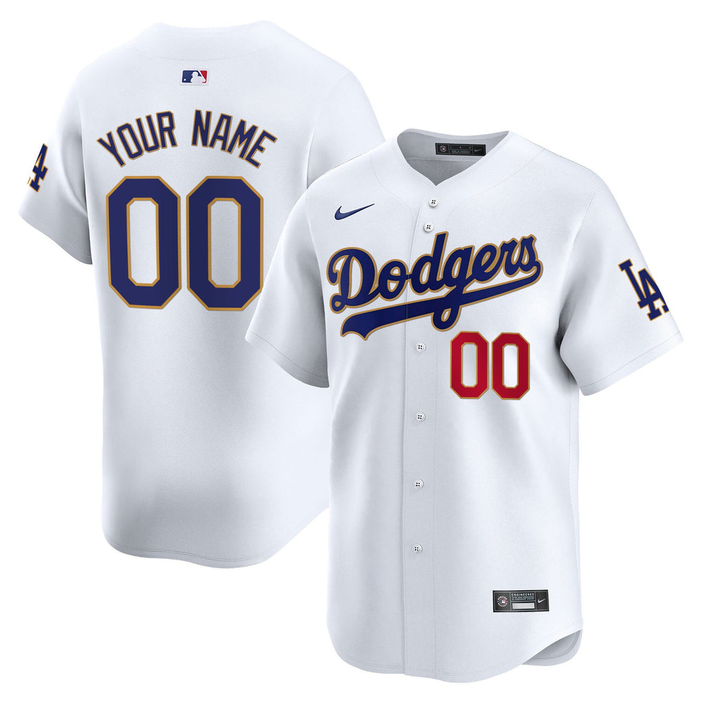Los Angeles Gold Trim Vapor Premier Limited Custom Jersey