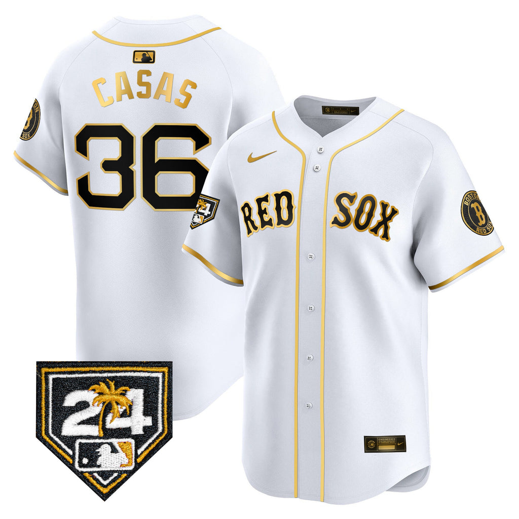 Men’s Boston 2024 Spring Training Patch Vapor Premier Limited Jersey