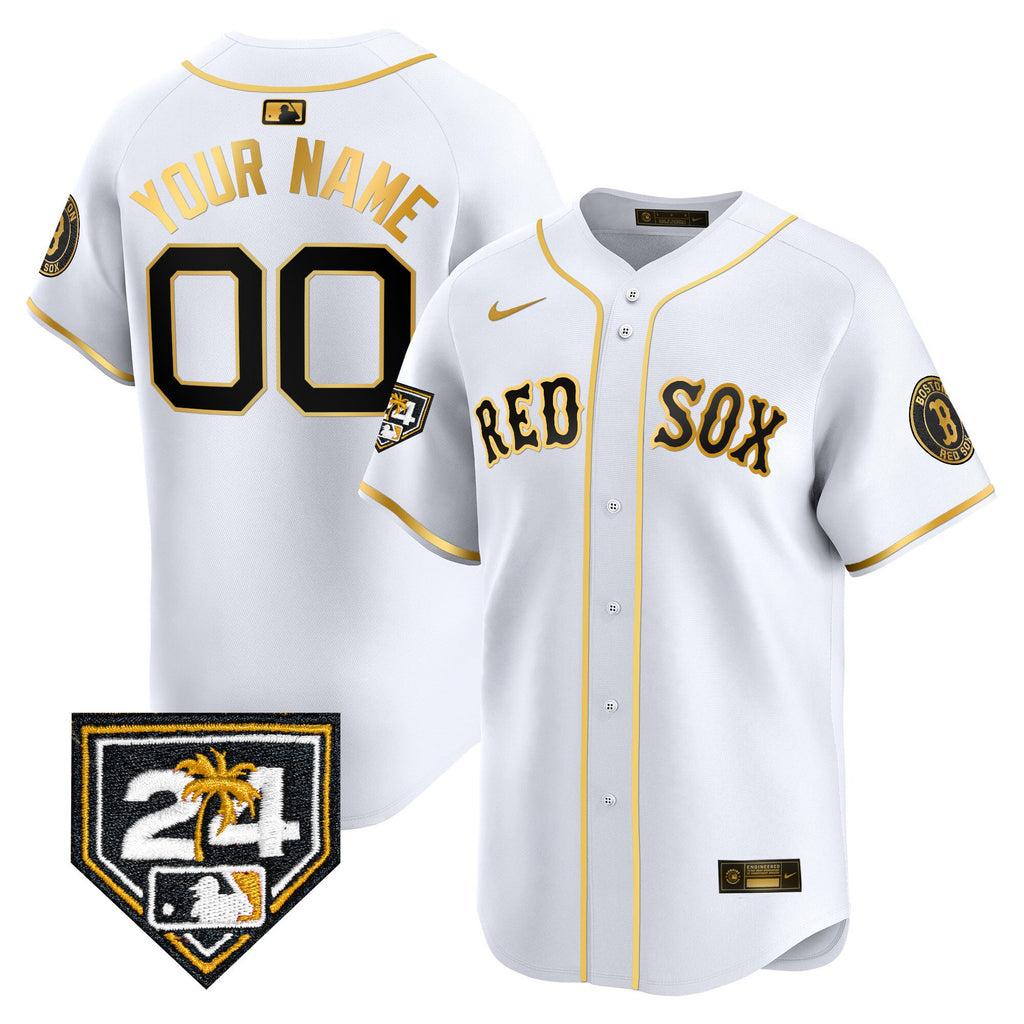 Boston 2024 Spring Training Patch Vapor Premier Limited Custom Jersey