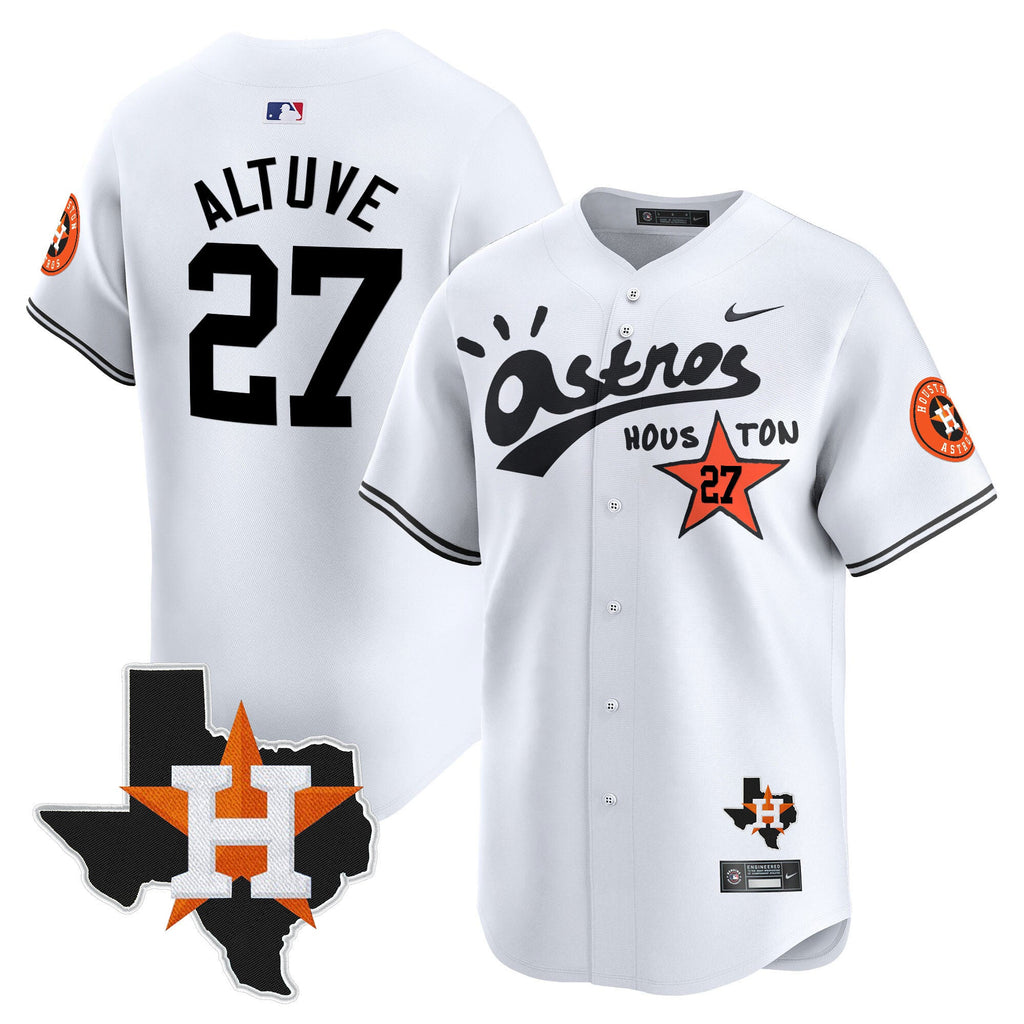 Men’s Houston Cactus Jack Style Vapor Premier Limited Jersey – Stitched