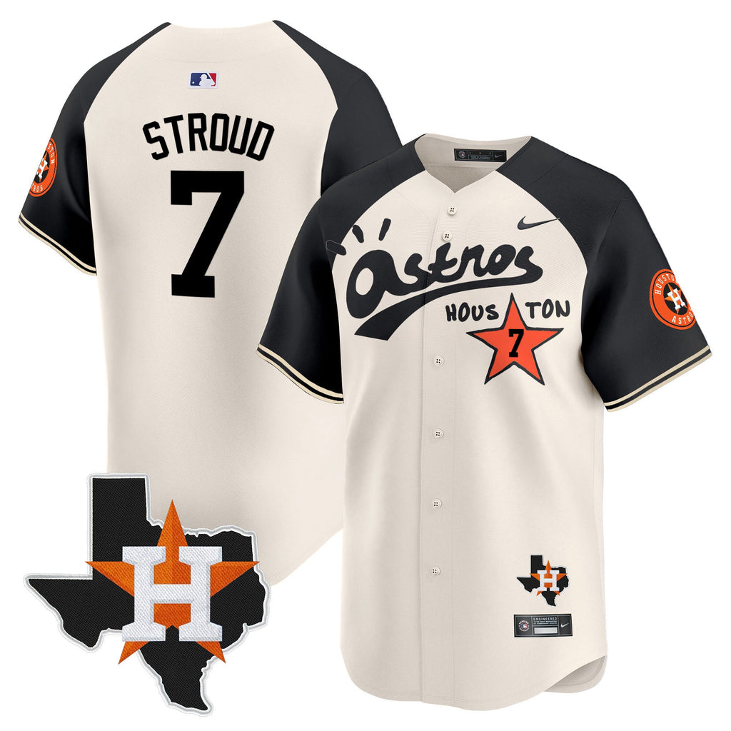 Men’s Houston Cactus Jack Style Vapor Premier Limited Jersey – Stitched