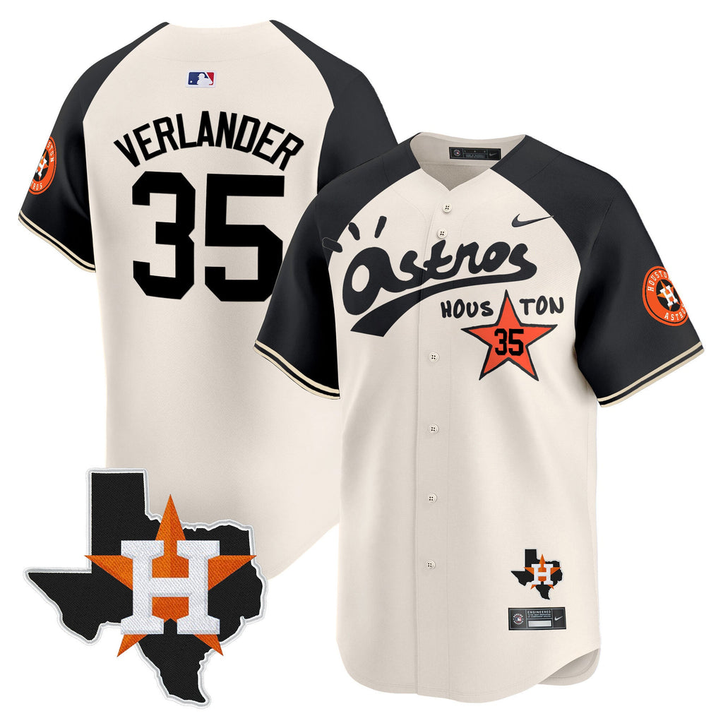Men’s Houston Cactus Jack Style Vapor Premier Limited Jersey – Stitched