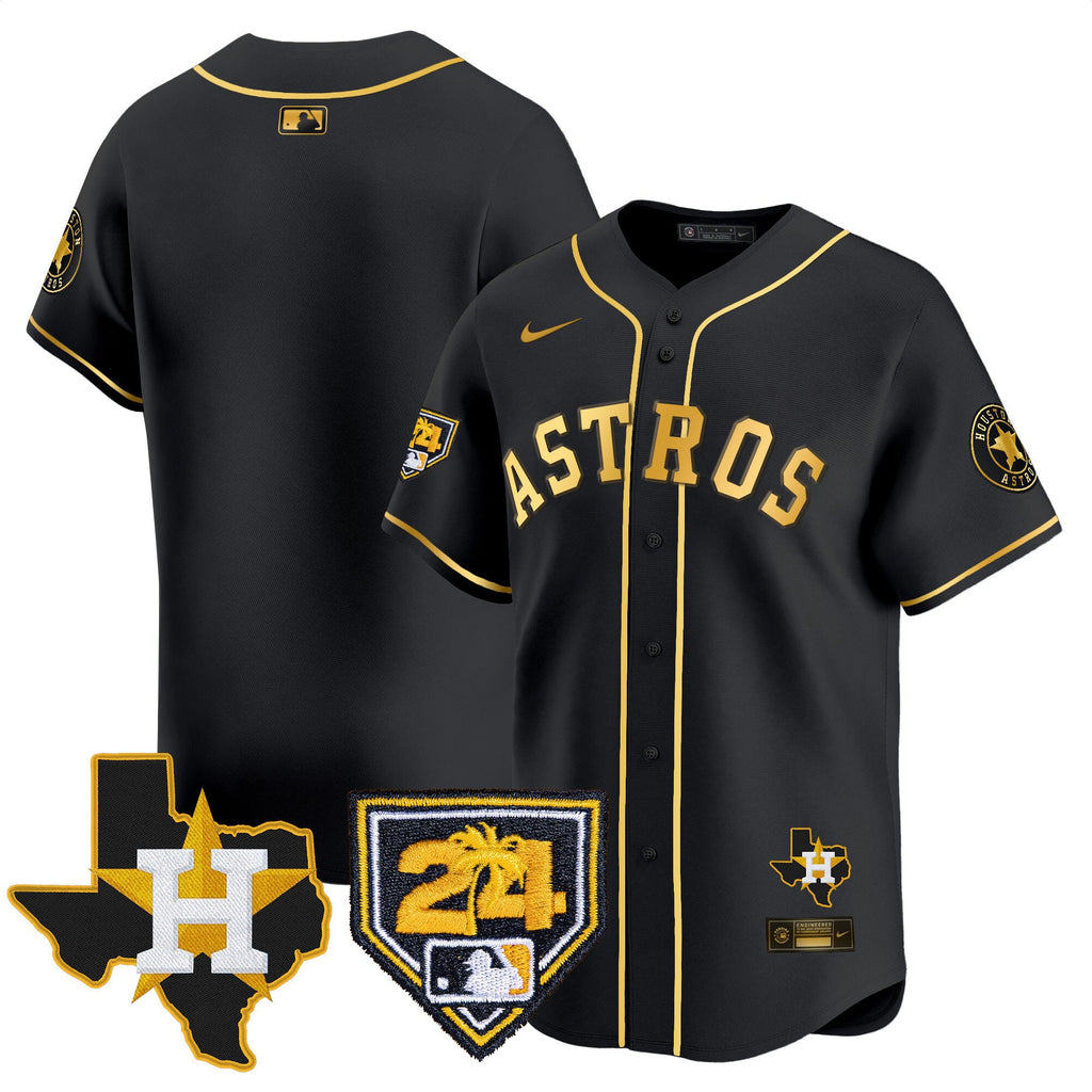 Men’s Houston 2024 Spring Training & Texas Patch Vapor Premier Limited Jersey