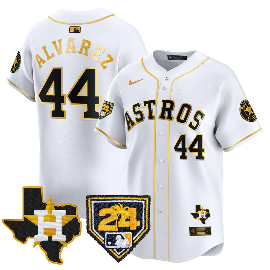 Men’s Houston 2024 Spring Training & Texas Patch Vapor Premier Limited Jersey