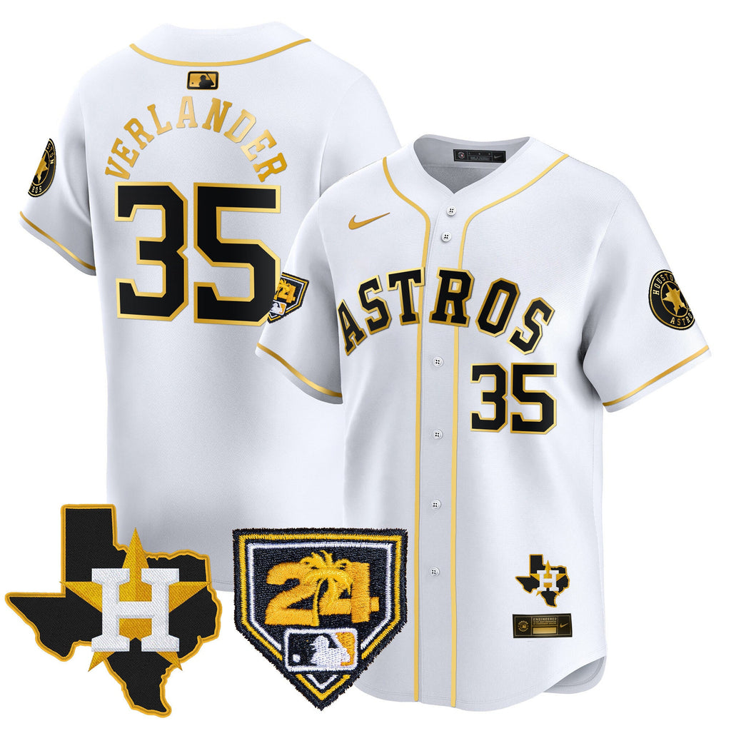 Men’s Houston 2024 Spring Training & Texas Patch Vapor Premier Limited Jersey