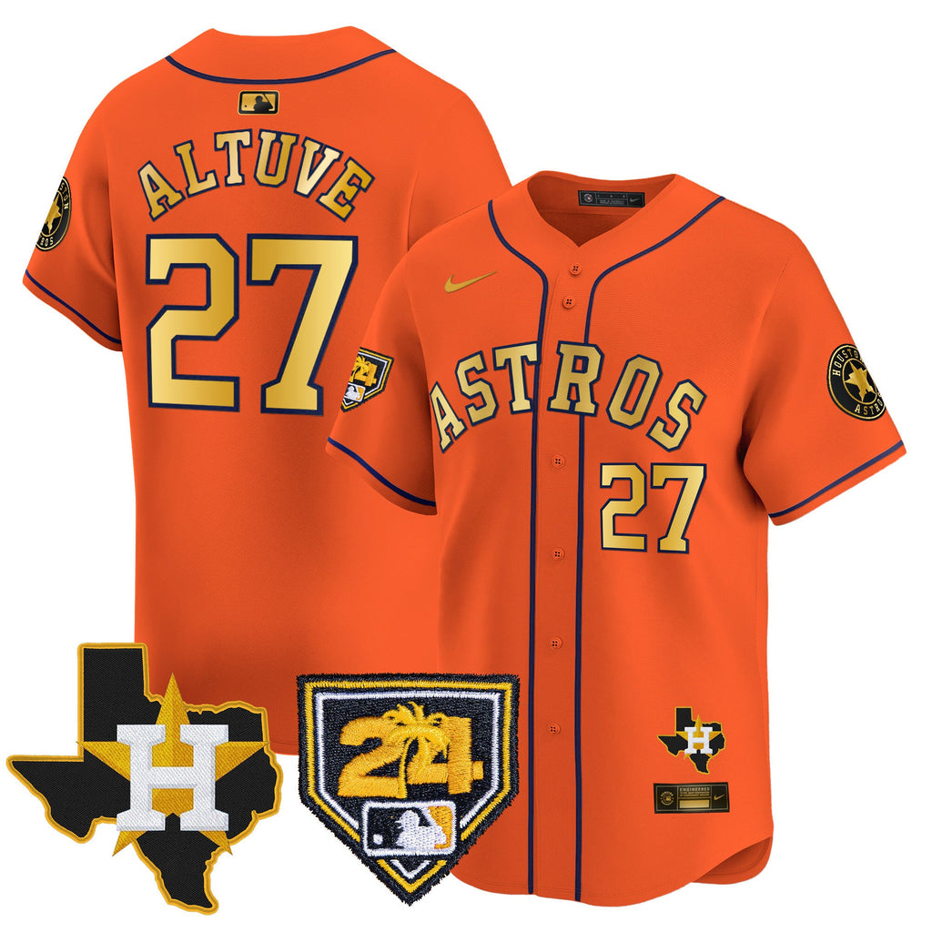 Men’s Houston 2024 Spring Training & Texas Patch Vapor Premier Limited Jersey